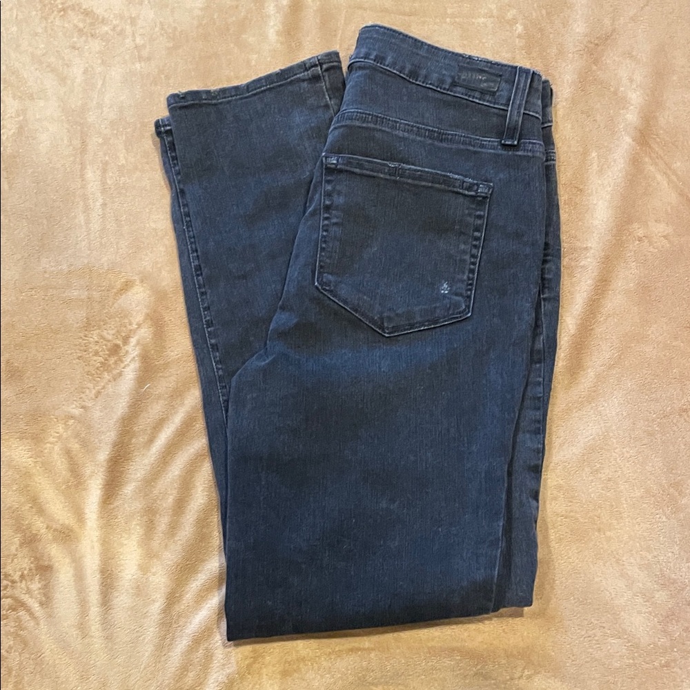 PAIGE Women's Straight Leg Jeans - Dark Blue